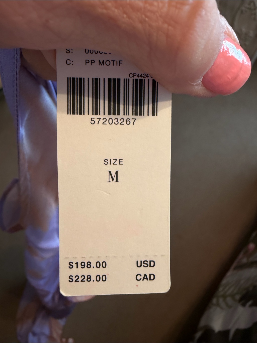 Lavender And Peach Tie-Dye Midi Dress — image 5 of 5
